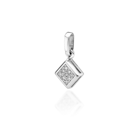Przejdź do produktu Zawieszka z białego złota 585 z diamentami 0,045ct The Diamonds