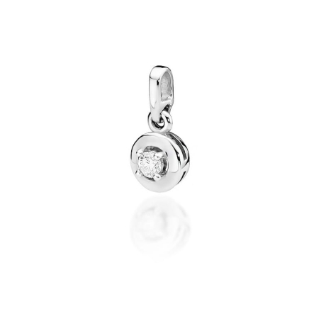 Przejdź do produktu Zawieszka z białego złota 585 z diamentem 0,10ct The Diamonds