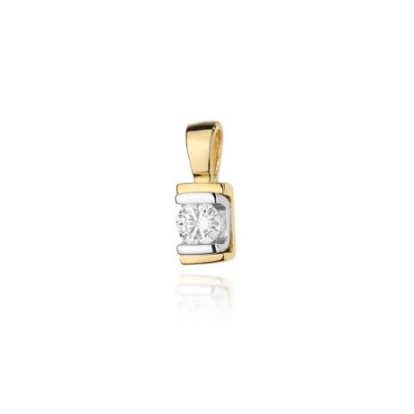 Przejdź do produktu Zawieszka z żółtego złota 585 z diamentem 0,10ct The Diamonds