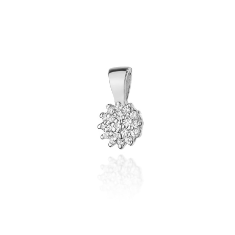 Przejdź do produktu Zawieszka z białego złota 585 z diamentami 0,10ct The Diamonds