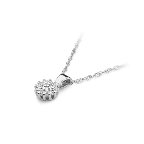 Przejdź do produktu Zawieszka z białego złota 585 z diamentami 0,10ct The Diamonds
