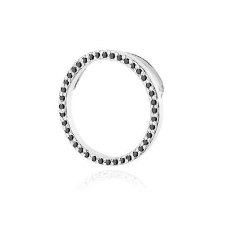 Przejdź do produktu Zawieszka z białego złota 585 z czarnymi diamentami 0,20ct The Diamonds