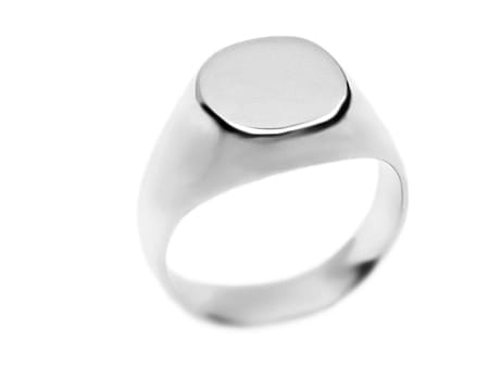 Sygnet z białego złota 585 klasyczny Be Unique Syg-003-b