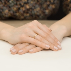 Pierścionek zaręczynowy z żółtego złota z diamentami 0,04ct Fire Of Love