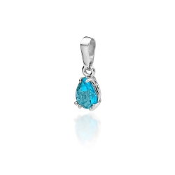 Zawieszka z białego złota 585 z topazem The Diamonds