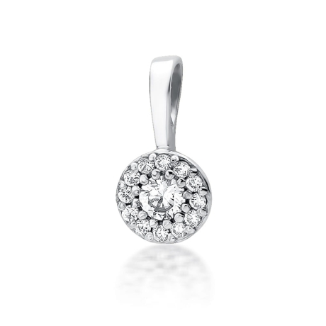 Przejdź do produktu Zawieszka z białego złota 585 z diamentami 0,22ct The Diamonds