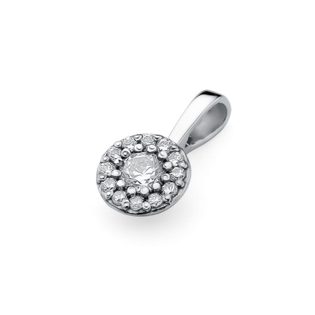 Przejdź do produktu Zawieszka z białego złota 585 z diamentami 0,22ct The Diamonds