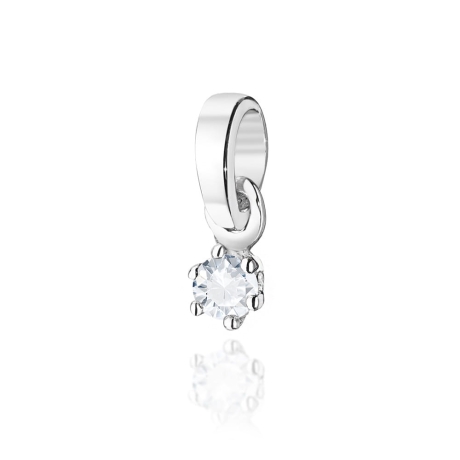 Przejdź do produktu Zawieszka z białego złota 585 z diamentem 0,04ct The Diamonds 