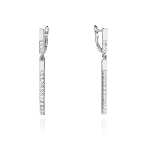 Przejdź do produktu Kolczyki z białego złota 585 z diamentami 0,56ct The Diamonds