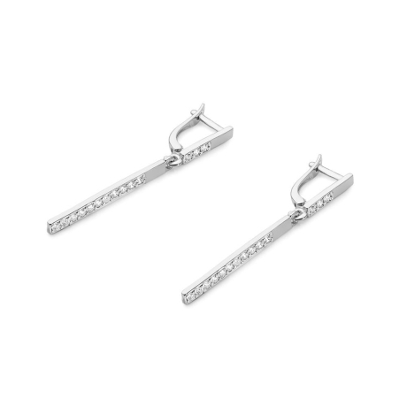 Przejdź do produktu Kolczyki z białego złota 585 z diamentami 0,56ct The Diamonds