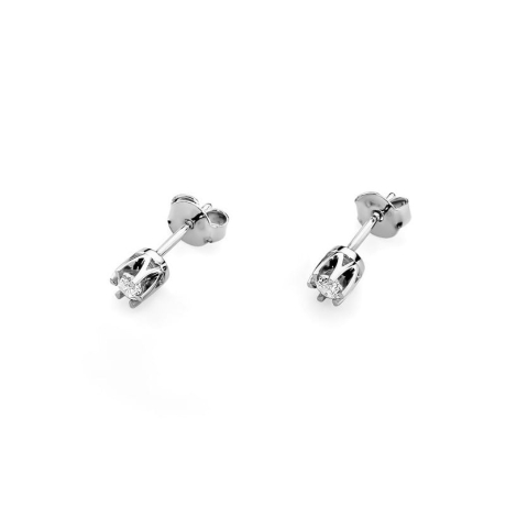 Przejdź do produktu Kolczyki z białego złota 585 z diamentami 0,20ct The Diamonds