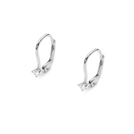 Przejdź do produktu Kolczyki z białego złota 585 z diamentami 0,14ct The Diamonds
