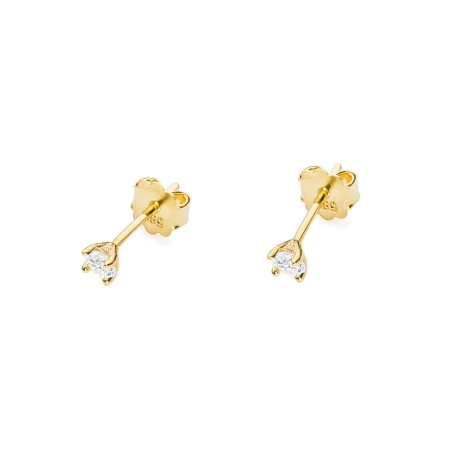 Przejdź do produktu Kolczyki z żółtego złota 585 z diamentami 0,08ct The Diamonds
