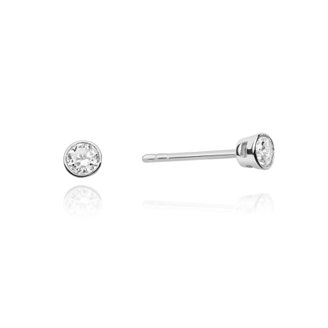 Przejdź do produktu Kolczyki z białego złota 585 z diamentami 0,20ct The Diamonds