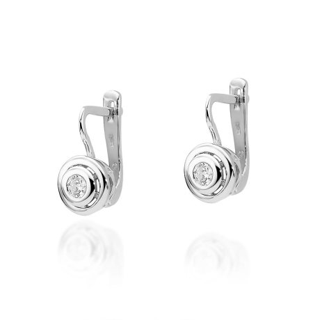 Przejdź do produktu Kolczyki z białego złota 585 z diamentami 0,20ct The Diamonds