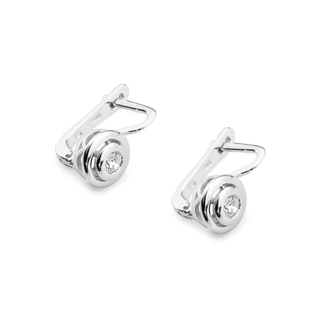 Przejdź do produktu Kolczyki z białego złota 585 z diamentami 0,20ct The Diamonds