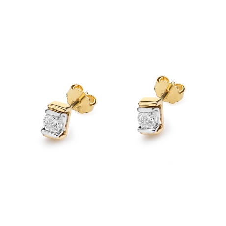 Przejdź do produktu Kolczyki z żółtego złota 585 z diamentami 0,20ct The Diamonds