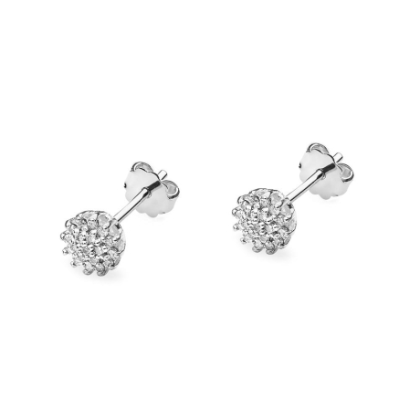 Przejdź do produktu Kolczyki z białego złota 585 z diamentami 0,20ct The Diamonds