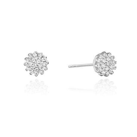 Przejdź do produktu Kolczyki z białego złota 585 z diamentami 0,20ct The Diamonds