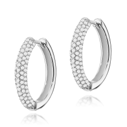Kolczyki z białego złota 585 z diamentami 0,83ct The Diamonds