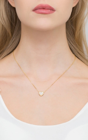 Przejdź do produktu Naszyjnik z żółtego złota z diamentami 0,07ct  The Diamonds
