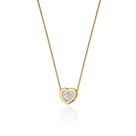 Przejdź do produktu Naszyjnik z żółtego złota z diamentami 0,07ct  The Diamonds
