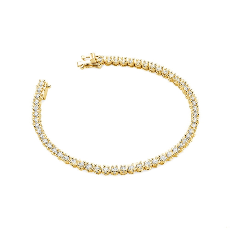 Bransoletka z żółtego złota 585 z diamentami 2,16ct The Diamonds