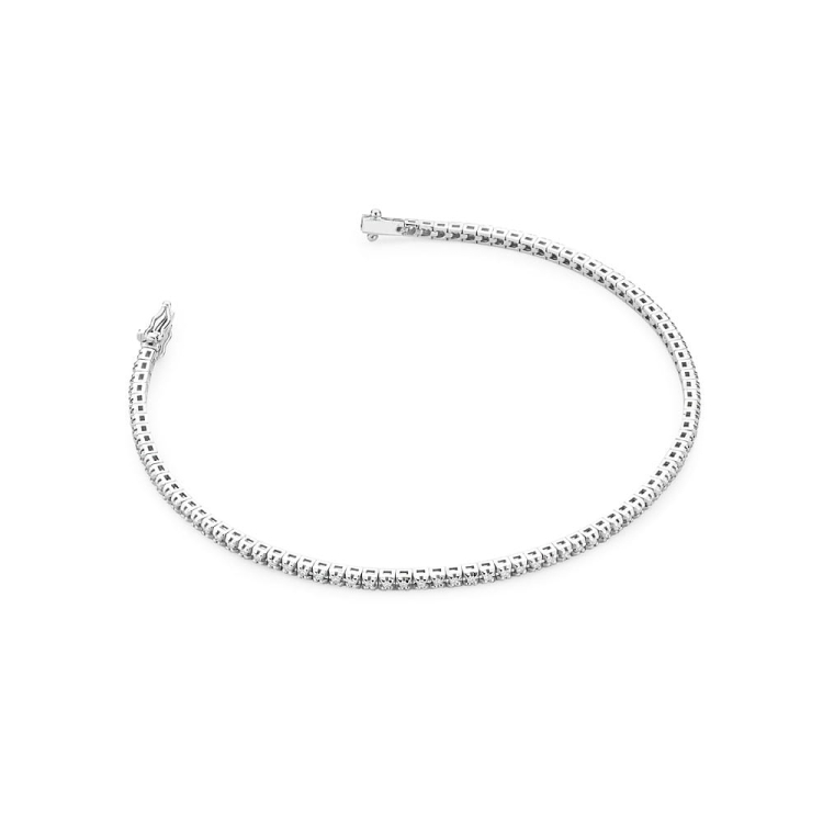 Bransoletka z białego złota 585 z diamentami 0,50ct The Diamonds