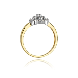 Pierścionek zaręczynowy z żółtego złota z diamentami 0,40ct Fire Of Love