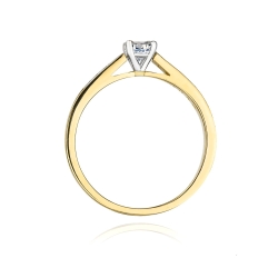 Pierścionek zaręczynowy z żółtego złota z diamentami 0,36ct Fire Of Love
