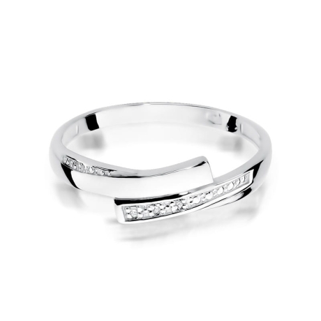 Przejdź do produktu Pierścionek zaręczynowy z białego złota z diamentami 0,02ct Fire Of Love