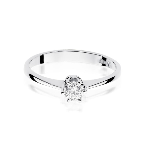 Przejdź do produktu Pierścionek zaręczynowy z białego złota z diamentem 0,20ct Fire Of Love