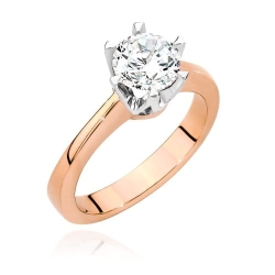 Pierścionek zaręczynowy z różowego złota z diamentem 0,70ct Fire Of Love