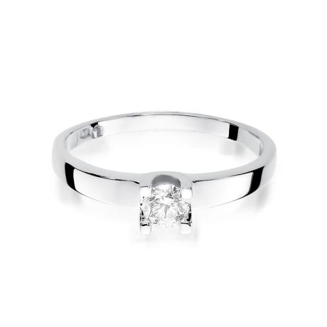 Przejdź do produktu Pierścionek zaręczynowy z białego złota z diamentem 0,25ct Fire Of Love