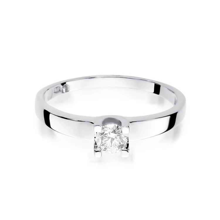 Pierścionek zaręczynowy z białego złota z diamentem 0,25ct Fire Of Love