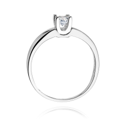 Pierścionek zaręczynowy z białego złota z diamentem 0,25ct Fire Of Love