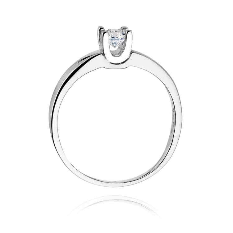 Pierścionek zaręczynowy z białego złota z diamentem 0,25ct Fire Of Love