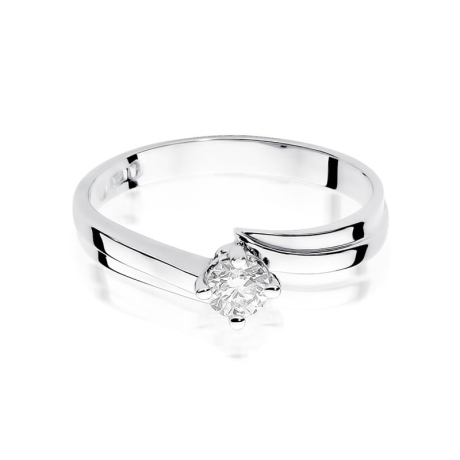 Przejdź do produktu Pierścionek zaręczynowy z białego złota z diamentem 0,25ct Fire Of Love