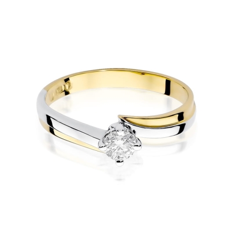 Przejdź do produktu Pierścionek zaręczynowy z żółtego złota z diamentem 0,30ct Fire Of Love