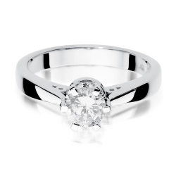 Pierścionek zaręczynowy z białego złota z diamentem 1,00ct Fire Of Love