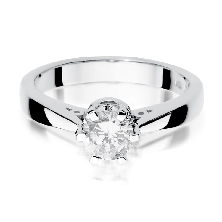 Pierścionek zaręczynowy z białego złota z diamentem 1,00ct Fire Of Love