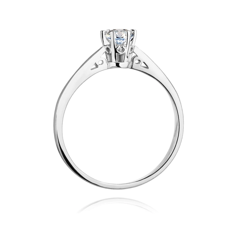 Pierścionek zaręczynowy z białego złota z diamentem 1,00ct Fire Of Love