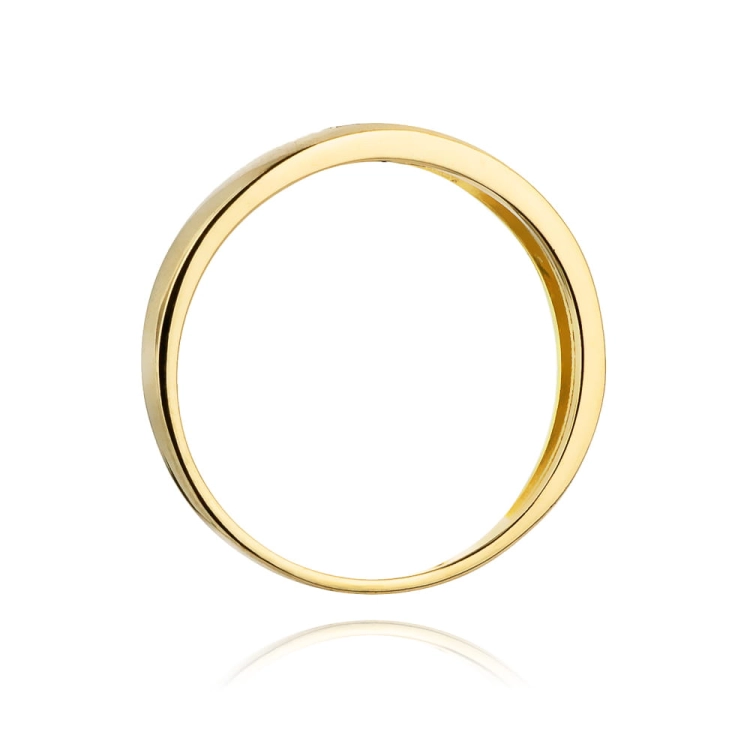 Pierścionek zaręczynowy z żółtego złota z brylantami 0,05ct Fire Of Love
