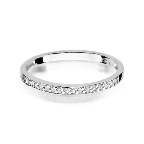Przejdź do produktu Pierścionek zaręczynowy z białego złota z brylantami 0,09ct Fire Of Love
