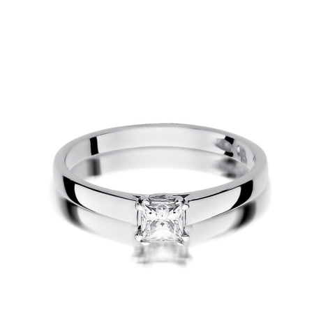 Przejdź do produktu Pierścionek zaręczynowy z białego złota z diamentem 0,30ct Fire Of Love 