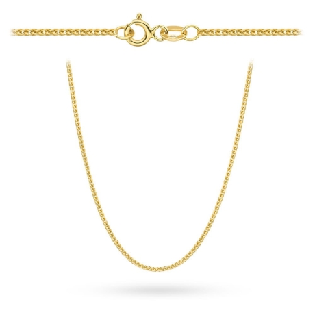 Przejdź do produktu Łańcuszek złoty - lisi ogon - 50cm - 3,0mm (waga: 14,82g) 