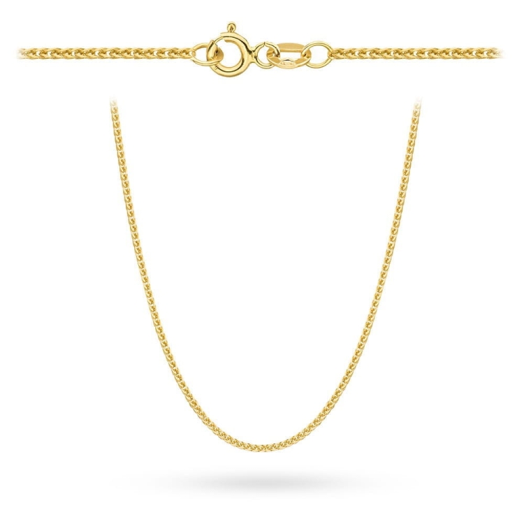 Łańcuszek złoty - lisi ogon - 50cm - 3,0mm (waga: 14,82g)