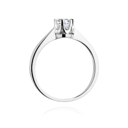Pierścionek zaręczynowy z białego złota z diamentem 0,25ct Fire Of Love