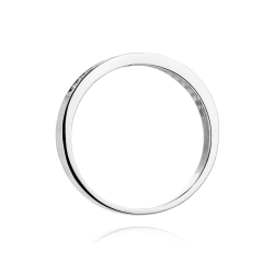 Pierścionek zaręczynowy z białego złota z diamentami 0,18ct Fire Of Love