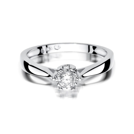 Przejdź do produktu Pierścionek zaręczynowy z białego złota z diamentem 0,20ct Fire Of Love